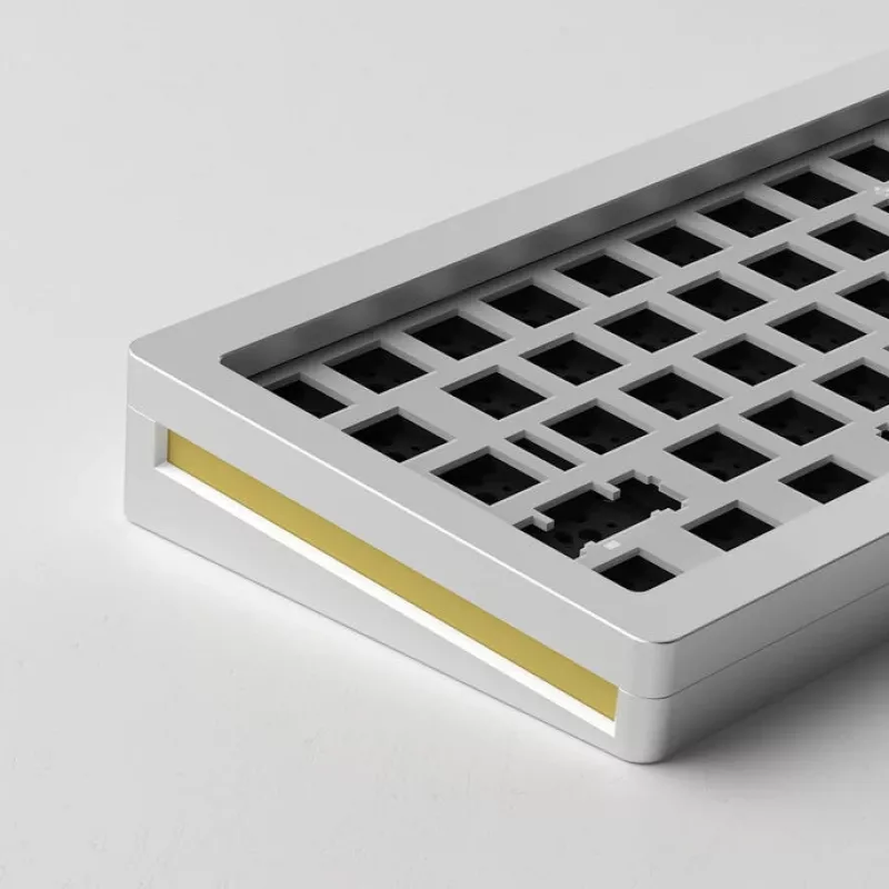 AKKO Gaming Tastatur Case MonsGeek M7 VIA Barebone Kit Silber — Barebone-Gehäuse für mechanische Tastaturen, kompatibel mit VIA-Firmware