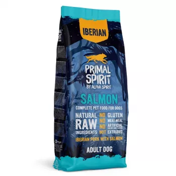 PRIMAL SPIRIT Iberian 70 % Lachs – halbfeuchtes Hundefutter – 12 kg