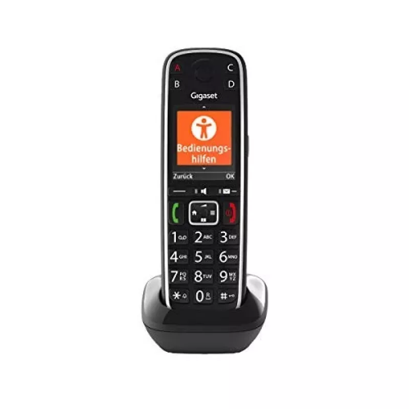 Gigaset E720HX Analog/DECT Telefon mit Rufnummernanzeige Schwarz
