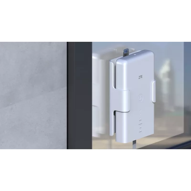 Wi‑Fi-Router-Kit ZTE MC889 mit 5G LTE-Außeneinheit, Wi‑Fi 6, Dualband 2,4/5 GHz, 160 MHz, 5x Gigabit-Ports, PoE, IP65 Außeneinsatz