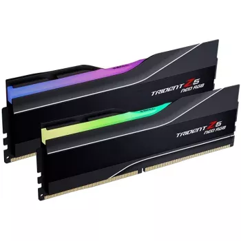DIMM 96 GB DDR5-5600 (2x 48 GB) Dual-Kit, Arbeitsspeicher schwarz, F5-5600J4040D48GX2-TZ5NR, Trident Z5 NEO RGB, AMD EXPO