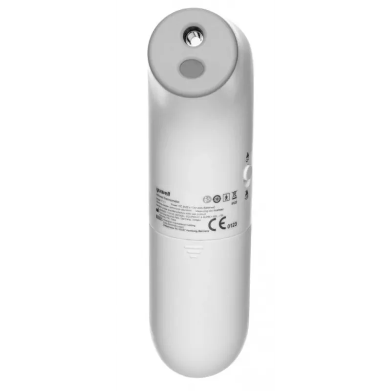Berührungsloses Infrarot-Thermometer Yuwell YT-1 — Stirn, Bereich 32–43 °C, Genauigkeit ±0,3 °C, Tastensteuerung, Alarm, AAA-Batterien