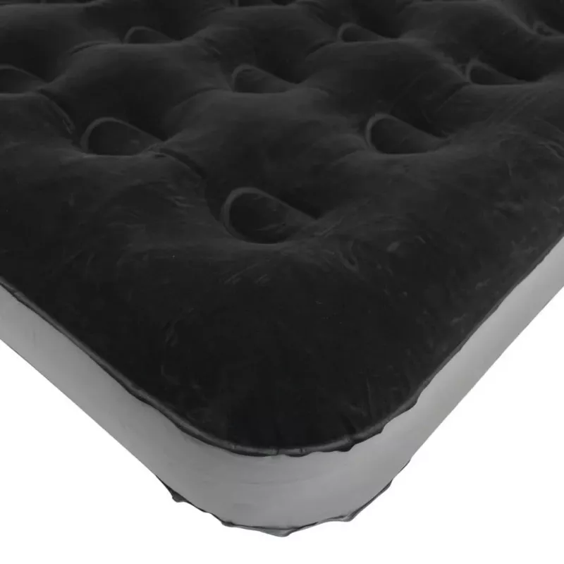 Aufblasbare Doppel-Luftmatratze Outwell Clasic Double – Zweipersonen-Luftbett, schwarz-grau