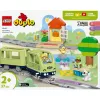 Spielzeug-Zugset LEGO DUPLO Interaktive Abenteuer-Eisenbahn 10427, 57 Teile, 2 Minifiguren, für Kinder ab 2 Jahren