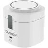 Canyon 4-in-1 kabellose Ladestation, max. 30 W, Größe: 70x70x70,3 mm, Gewicht: 414 g, mit 65-W-Netzteil und 1 m Kabel, weiß