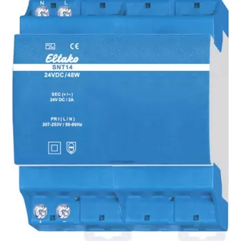 Hutschienen-Netzteil Eltako SNT14-24V 48W 2A – 24 V DC, 48 W, 2 A Ausgang, Hutschienenmontage