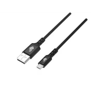 Kabel USB0-Micro USB 2m Silikon schwarz Quick Charge