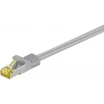 Wentronic goobay - Patch-Kabel - RJ-45 (M) auf RJ-45 (M) - 20,0 m - SFTP, PiMF - Cat.7 Rohkabel - halogenfrei, vergossen - Grau (83632)