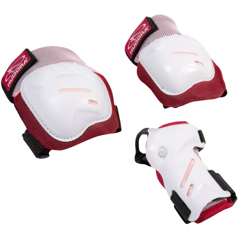 Biomechanisches Protektoren-Set Comfort (Pink/Weiß, Größe M)