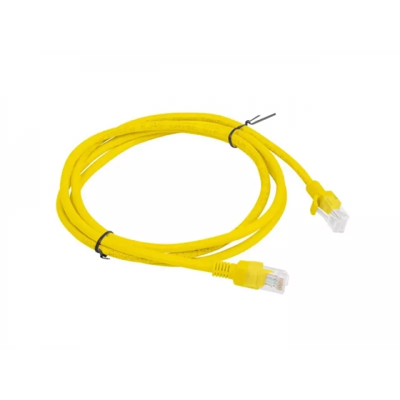 LPATCHCORD Cat.5E UTP 1,5 m Gelb FLUKE PASSED LANBERG 10er-Pack