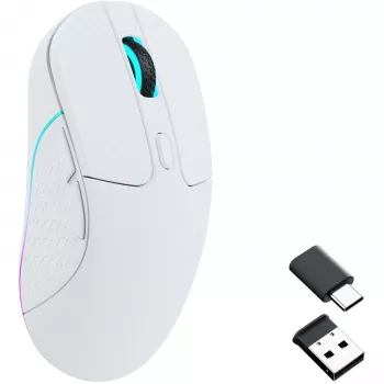 Gaming-Maus Keychron M3 Rechtshänder RF Wireless + Bluetooth Optisch 26000 DPI Weiß