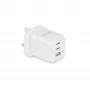 Dicota Netzteil - kompakt, GaN - 65 Watt - 5 A - PD 3.0 - 3 Ausgangsanschlüsse (2 x USB-C, USB)