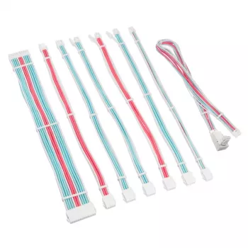 Kabel-/Adapter-Kit Kolink Core Pro Braided Kabel Extension Kit 12V-2x6 Typ 1 – Brilliant White/Neon Blue/Pure