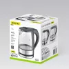 Maestro MR-062-BLACK Elektrischer Glaskessel, 1630 W, 1,2 L