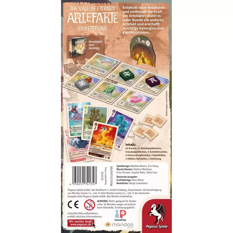 The Vale of Eternity: Artefakte, Brettspiel Erweiterung