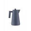 Alessi MDL06 B Falten-Wasserkocher, Schwarz Euro-Stecker