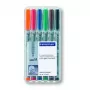Marker Staedtler 315 WP6 Schwarz Blau Braun Grün Orange Rot