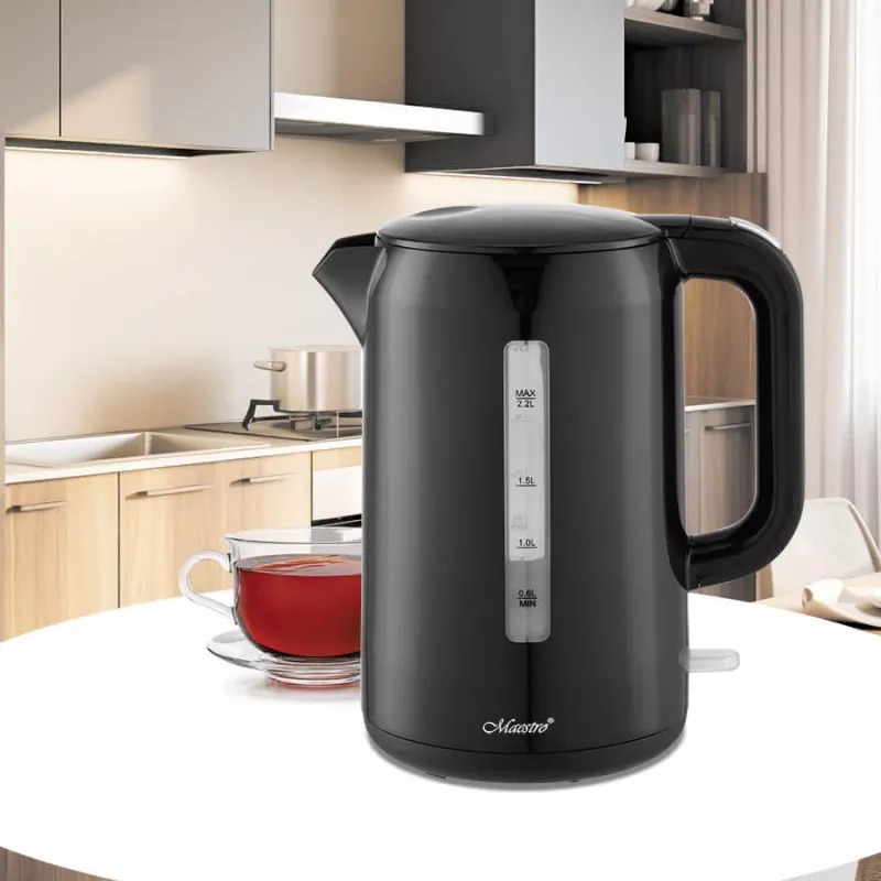 Maestro MR-022 Wasserkocher 2,2 L 2200 W (MR-022-BLACK) Schwarz