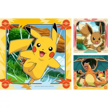 Puzzle Ravensburger Pikachu, Glurak und Evoli — 147 Teile, ab 5 Jahren, 210 × ? mm