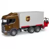 Scania Super 560R Fahrzeuge UPS Container mit Gabelstapler
