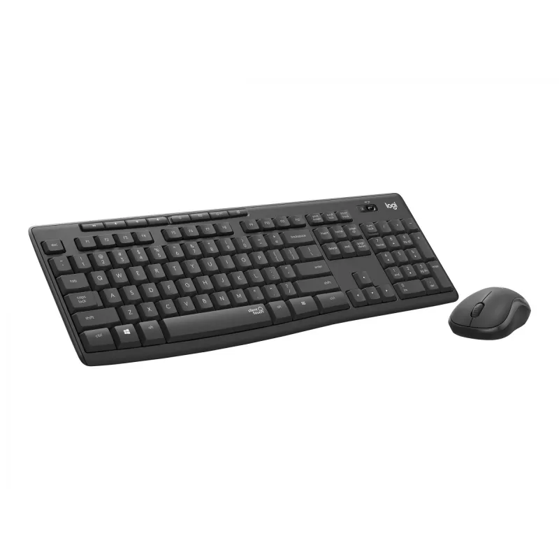 Logitech MK295 Silent – Tastatur-Maus-Set – Kabellos – 2,4 GHz – Graphite – Ungarisches Layout
