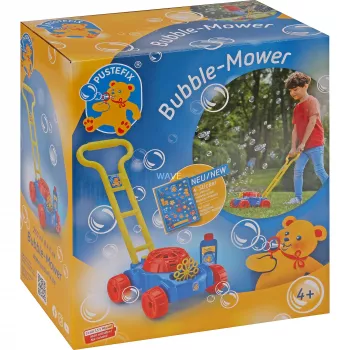 Bubble-Mower Rasenmäher, Seifenblasen Blau/Rot