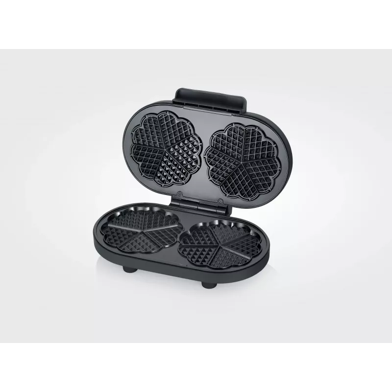 Waffeleisen Severin WA 2118 2 Waffeln 1200 W Schwarz