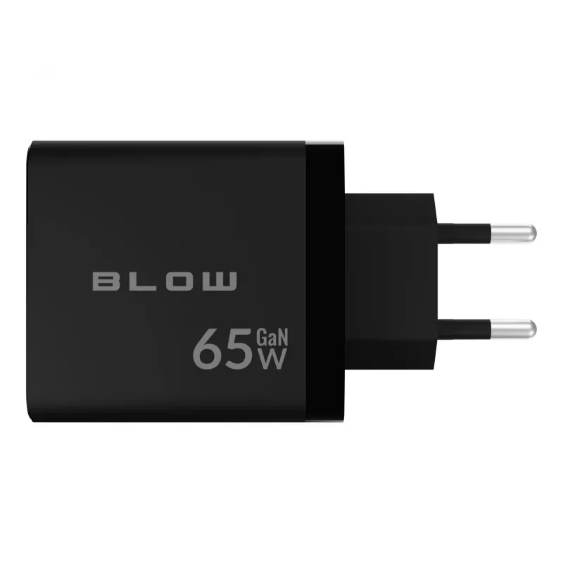 LCD-Wandladegerät USB-Steckdose + USB-Cx2 PD 65W GAN schwarz Wattmeter