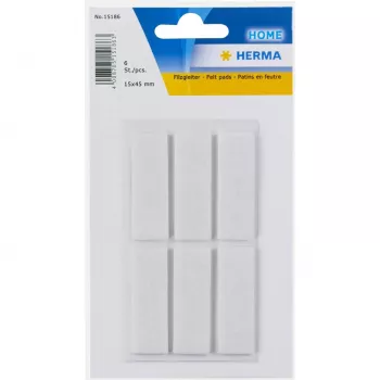 HERMA 15186 selbstklebendes Etikett Rechteck Weiß 15x45mm 6 Stück
