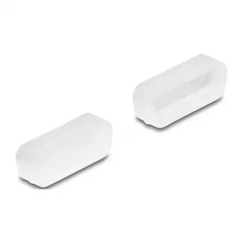 DeLOCK Staubschutzkappe für D-Sub 15 Stecker 2 Stück transparent