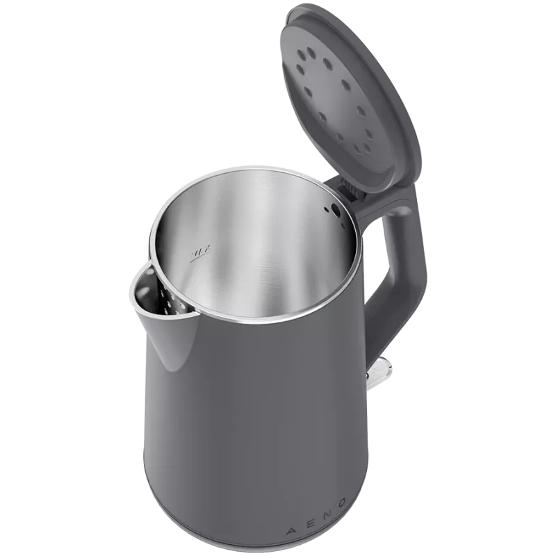 AENO Wasserkocher EK4: 1850-2200W, 1,5L, Strix, Doppelwandig, Kühle Außenhülle, Automatische Abschaltung, Trockengehschutz