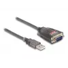 DeLOCK 61400 Kabeladapter USB A RS-232 Schwarz