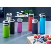 Thermobecher Leifheit 03245 Edelstahl 350 ml, doppelwandig, auslaufsicher, Klappdeckel, schwarz/rot