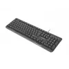 NATEC TASTATUR TROUT SLIM USB, US-LAYOUT, SCHWARZ