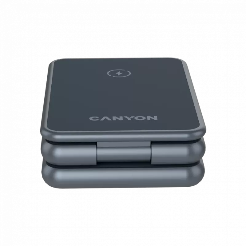 CANYON Klappbares kabelloses Ladegerät OnCharge 309 15W 3in1 Metall