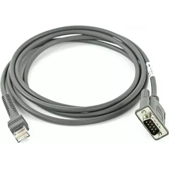 Zebra CBA-R08-S07ZBR Serielles Kabel Grau 2,1336 m RS232 DB9