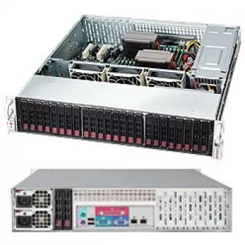 Supermicro SC216 BAC-R920LPB - Rack - rack-mountable - 2U - verbessertes, erweitertes ATX - SATA/SAS - Hot-Swap 920 Watt - Schwarz