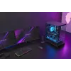 TACENS Mars Gaming MCPRISMA Midi-Tower PC-Gehäuse, Schwarz, gehärtetes Glas, unterstützt ATX/Micro-ATX/Mini-ITX, 2x 3,5-Zoll + 2x 2,5-Zoll Schächte