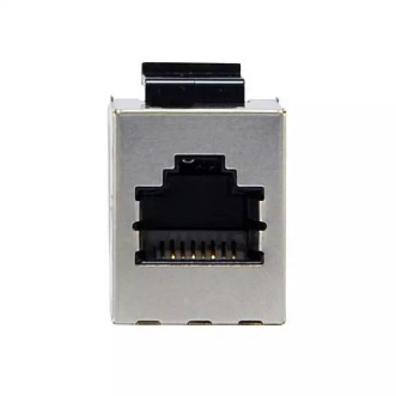 Geschirmter Cat6 Keystone Inline-Kuppler 8er-Set, EQUIP — Flache Bauweise, RJ-45, 17×35,5×24,4 mm, silber