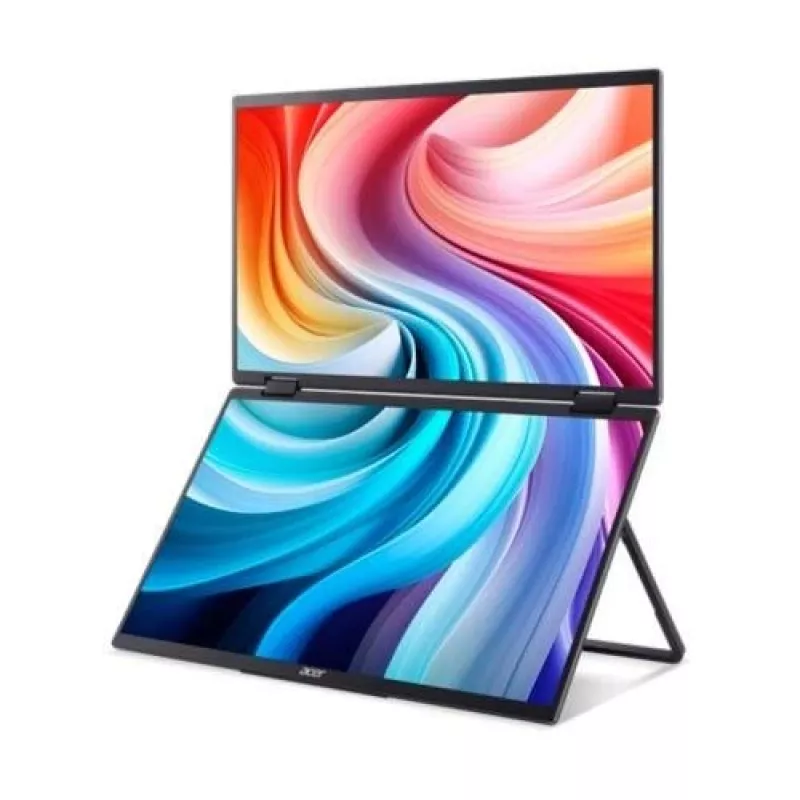 Tragbarer Monitor Acer PD163QT 39,6 cm (15,6 Zoll) FHD 1920x1080 IPS 8 ms USB-C Schwarz VESA 75x75
