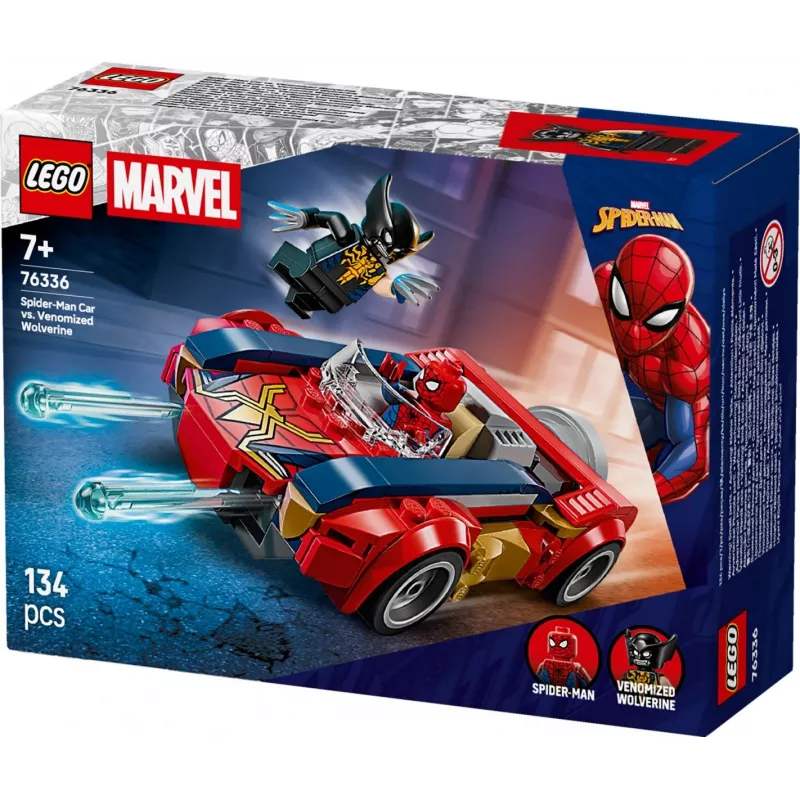 LEGO MARVEL 76336 Spider-Man Auto vs. Venomized Wolverine