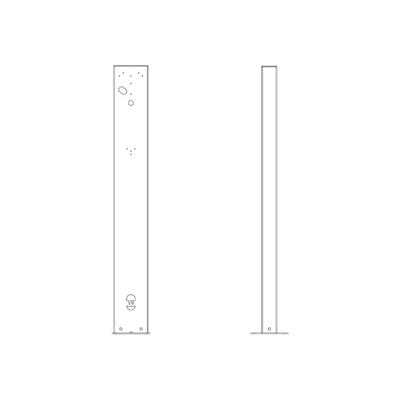 Wallbox Eiffel Basic Montagekomponenten – für EV-Ladestation – RAL 7043