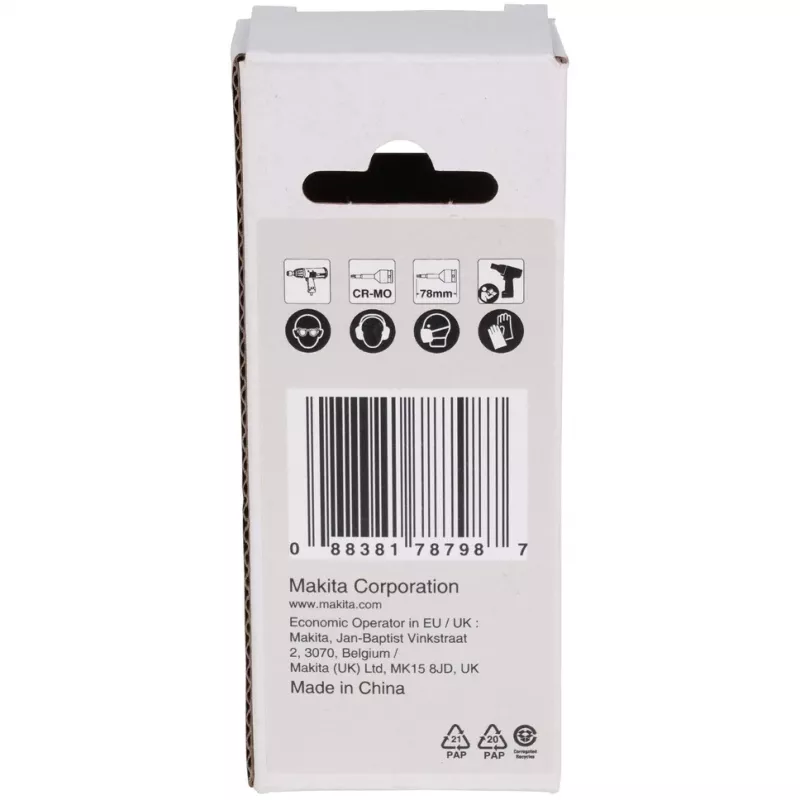 Makita Impact Black 1/2 Torx Steckschlüsseleinsatz T40 - 78mm - Chrom-Molybdän - E-19819