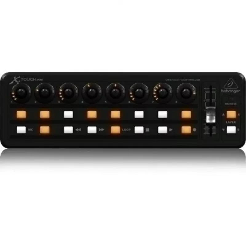MIDI Tastatur USB Behringer X-TOUCH MINI Steuerungstyp Tasten Drehregler Schieberegler