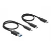 DeLOCK Kartenleser USB Type-C für CFast SD + USB Hub