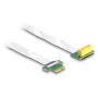 DeLOCK Riser Card PCI Express x1 Stecker auf x1 Slot 90° abgewinkelt mit FPC-Kabel 15 cm
