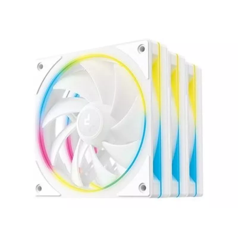 Computer-Gehäuselüfter DeepCool FL12 SE WH 12 cm Weiß 3 Stück