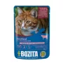 BOZITA Sterilised Rindfleisch in Gelee Nassfutter für Katzen 85 g — Adult, 82 % Feuchtigkeit, 8,5 % Protein