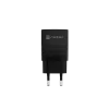 NATEC kabelgebundenes Ladegerät für Mobilgeräte NUC-2141, 30W, USB-C PD 3.0 + USB-A QC 3.0, 110–240V, schwarz