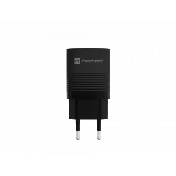 NATEC kabelgebundenes Ladegerät für Mobilgeräte NUC-2141, 30W, USB-C PD 3.0 + USB-A QC 3.0, 110–240V, schwarz
